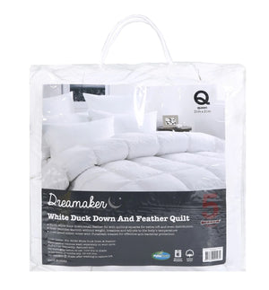 White Duck Down & Feather Winter Quilt