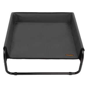 Charlie's High Walled Outdoor Trampoline Pet Bed Cot - Black