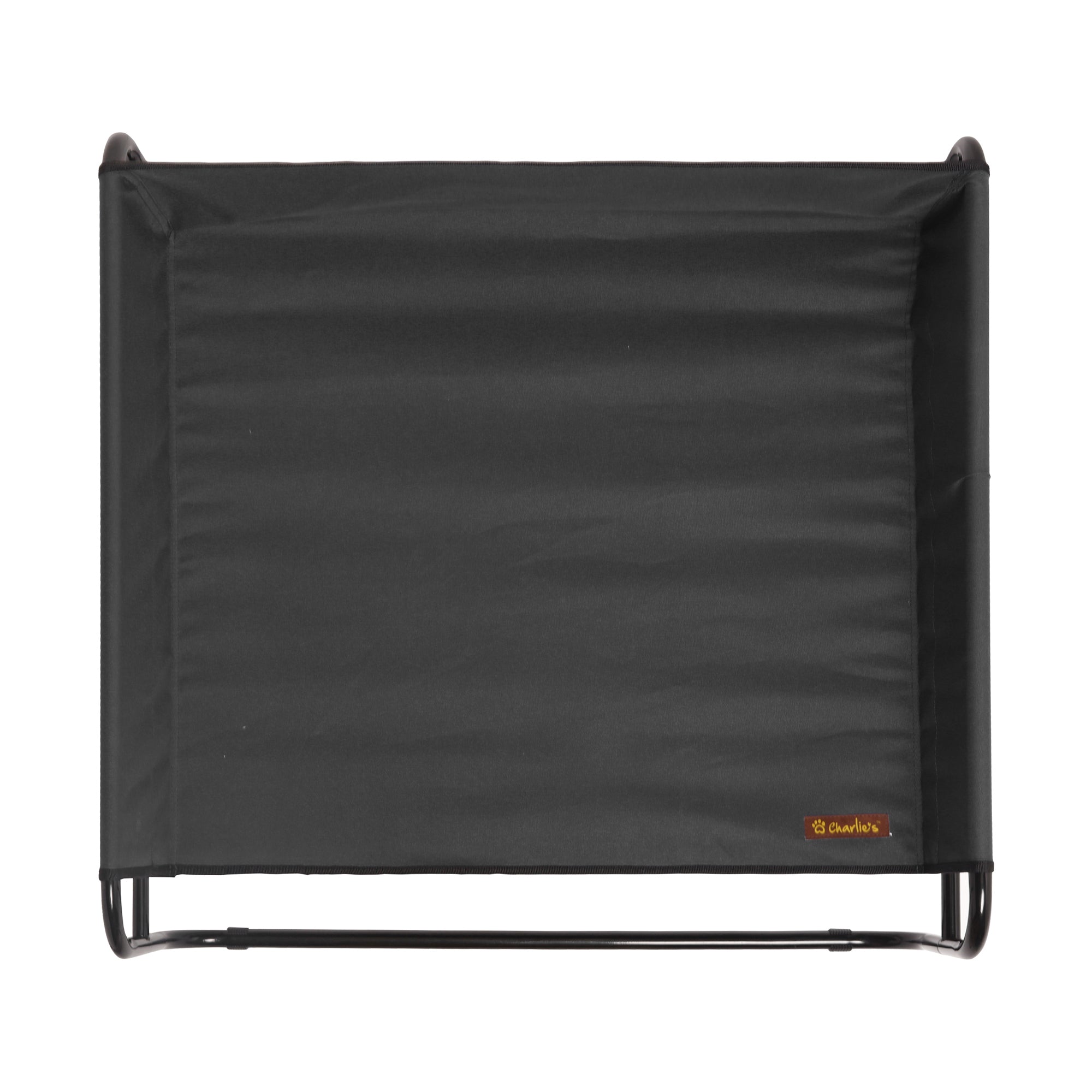 Charlie's High Walled Outdoor Trampoline Pet Bed Cot - Black