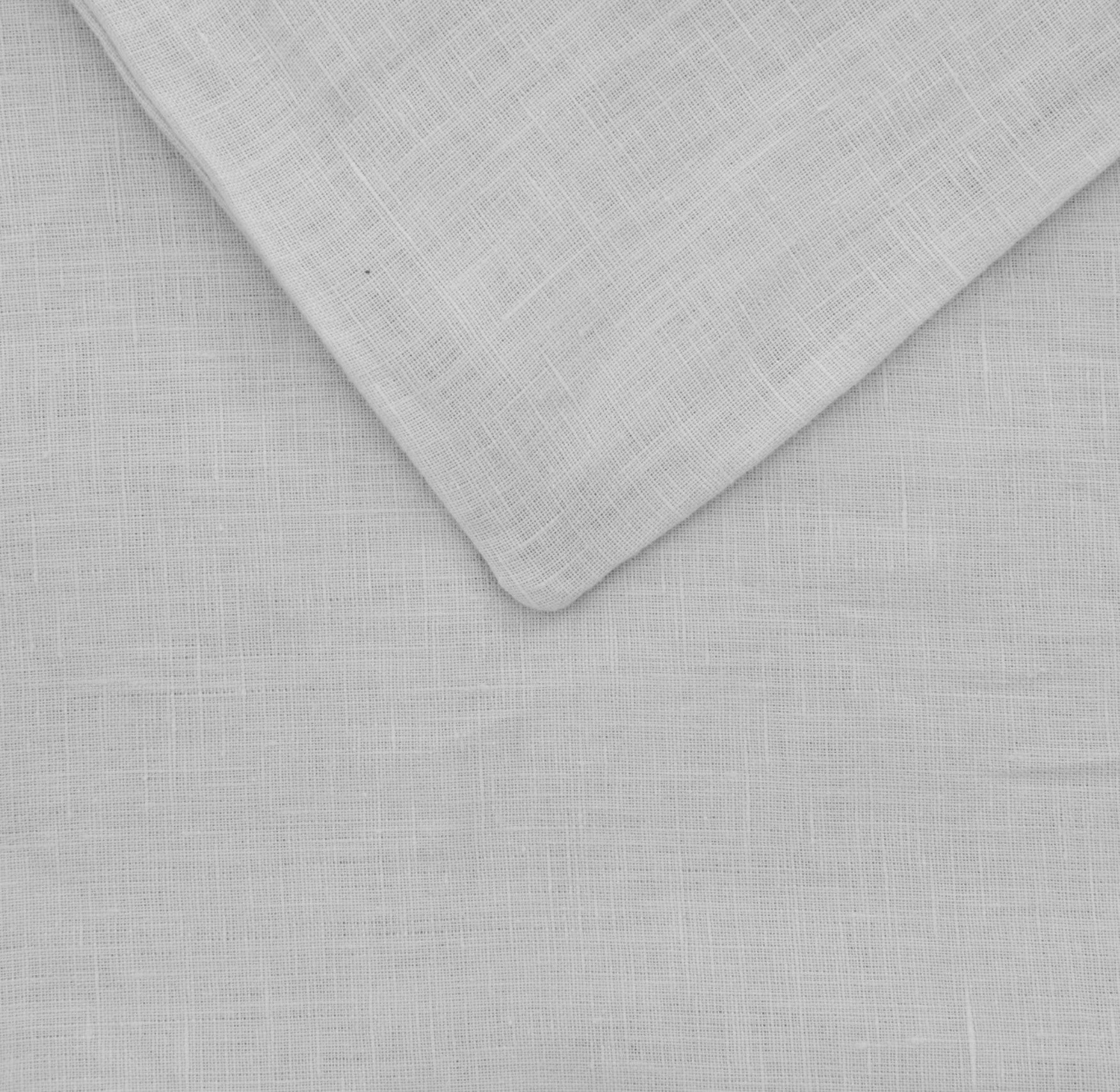 European Flax Linen Quilt Cover Set - Dove Grey