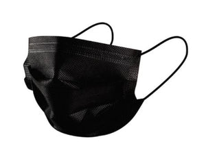 Protective Face Mask 3 Ply Black  - CE EN 14863 Standard