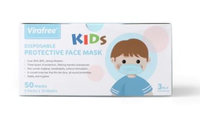 Kids Protective Face Mask 3 Ply - CE EN 14863 Standard