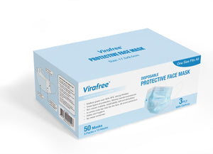 Protective Face Mask 3 Ply - CE EN 14863 Standard